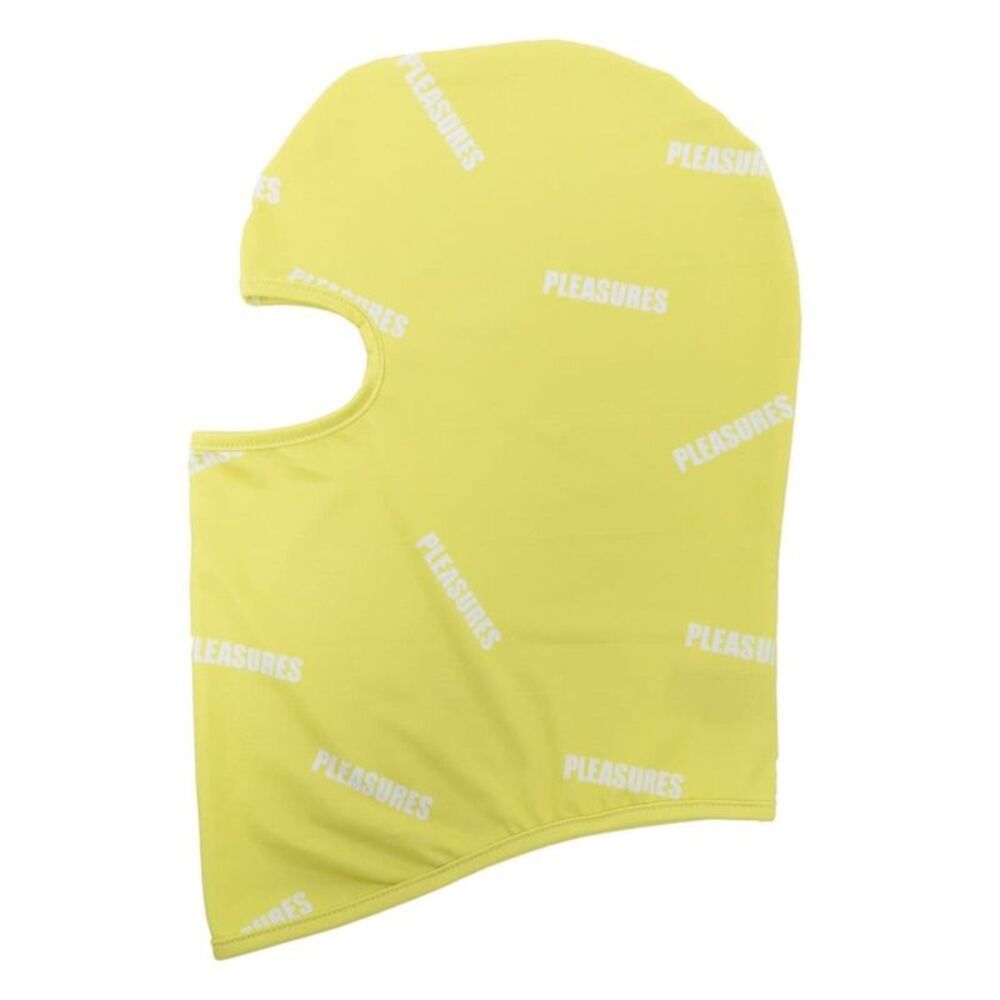 PLEASURES Monogram Balaclava Headwear Men YELLOW Hats & Caps